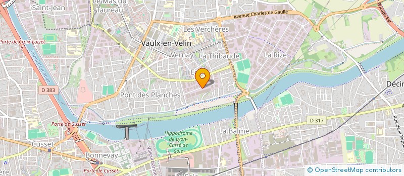 localisation de l'entreprise SCI HUIT  VAULX-EN-VELIN