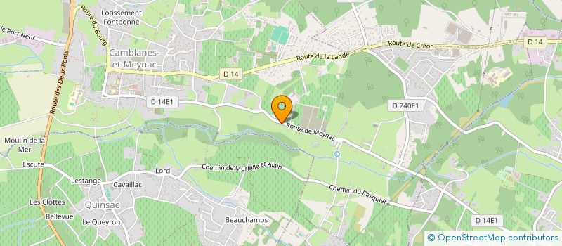 localisation de l'entreprise SCI HUIT MATIGNON  CAMBLANES-ET-MEYNAC