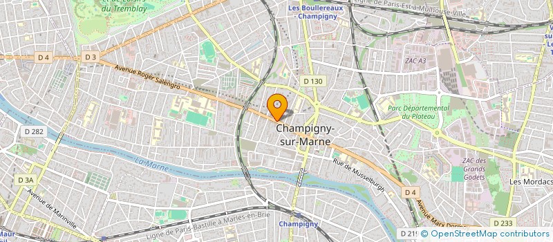 localisation de l'entreprise SCI HUIT POUR CENT  CHAMPIGNY-SUR-MARNE