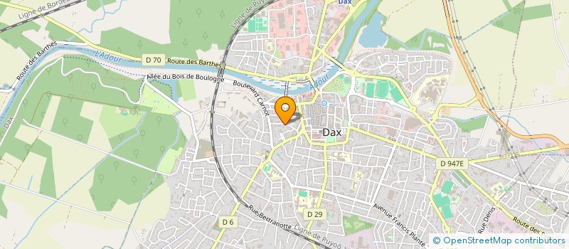 localisation de l'entreprise SCI HUJUCLARO à DAX
