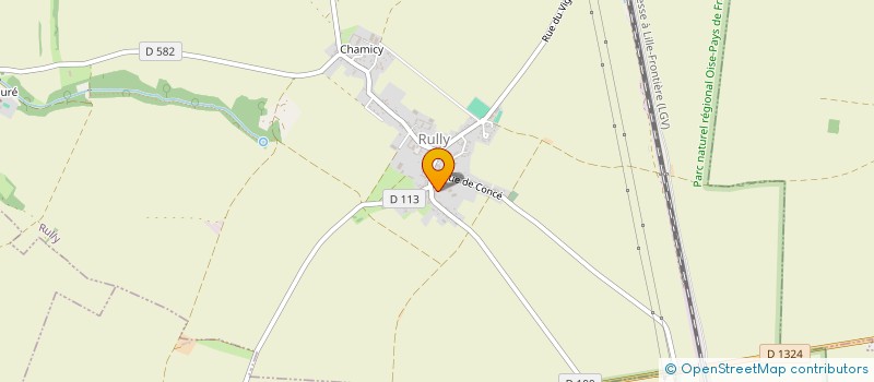 localisation de l'entreprise SCI HUKE  RULLY