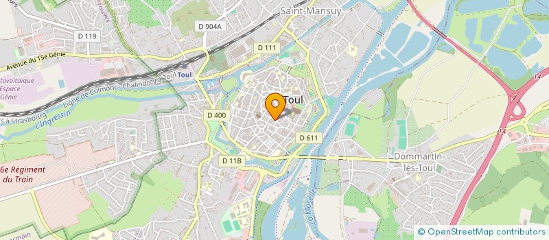 localisation de l'entreprise SCI HULEAL  TOUL