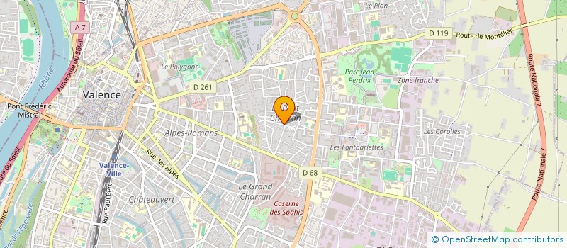 localisation de l'entreprise SCI HULEX à VALENCE