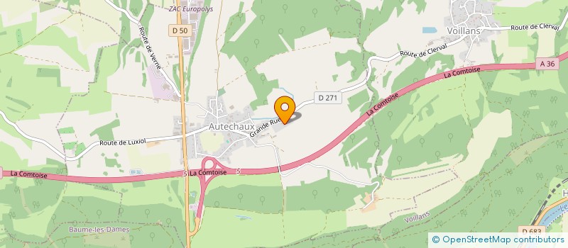 localisation de l'entreprise SCI HULICE  AUTECHAUX