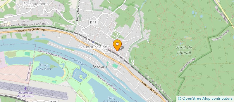 localisation de l'entreprise SCI HULINS  VAUX-SUR-SEINE