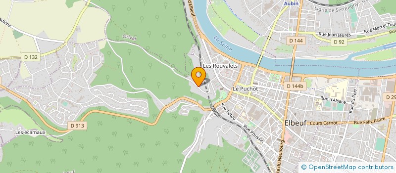 localisation de l'entreprise SCI HULME  ELBEUF