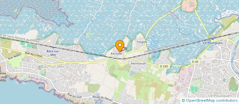 localisation de l'entreprise SCI HULO  BATZ-SUR-MER