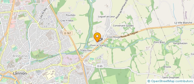 localisation de l'entreprise SCI HULOT-ESTIENNE à LANNION