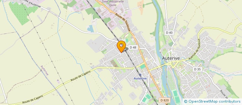 localisation de l'entreprise SCI HULOTTE  AUTERIVE