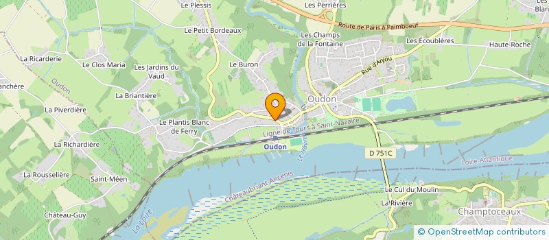 localisation de l'entreprise SCI HULUGRE  OUDON