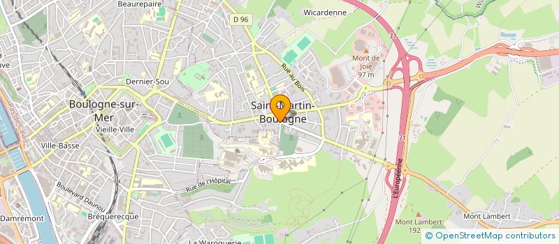 localisation de l'entreprise SCI HUMA à SAINT-MARTIN-BOULOGNE