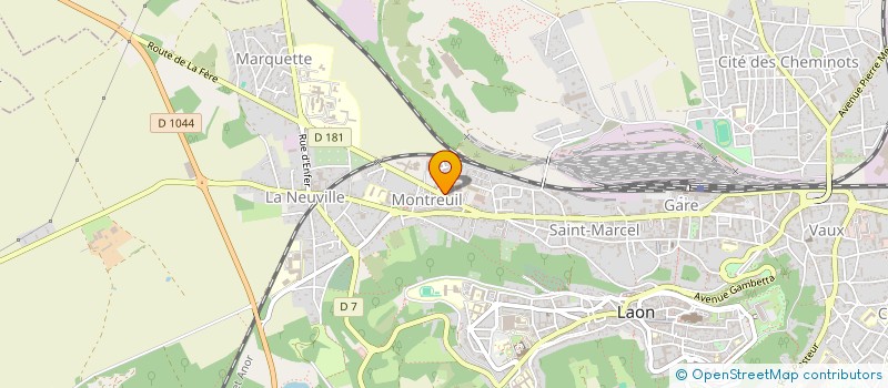 localisation de l'entreprise SCI HUMA à LAON