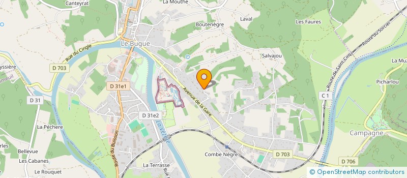 localisation de l'entreprise SCI HUMAN  LE BUGUE