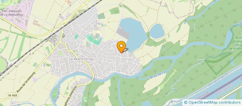 localisation de l'entreprise SCI HUMANA  LA WANTZENAU