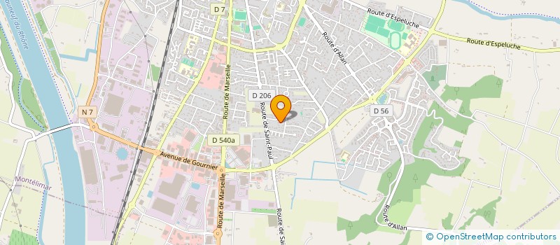 localisation de l'entreprise SCI HUMANI à MONTELIMAR