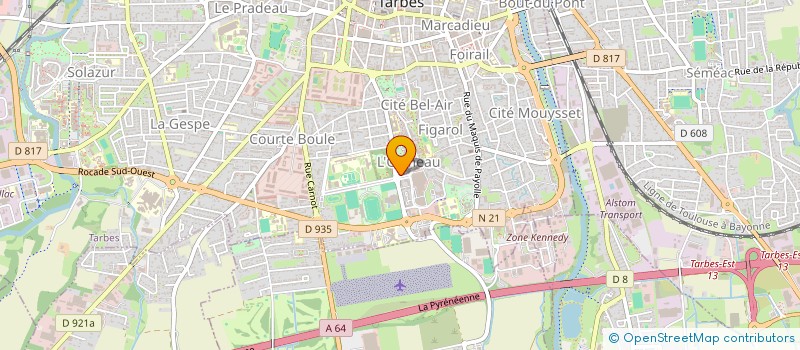 localisation de l'entreprise SCI HUMAR  TARBES