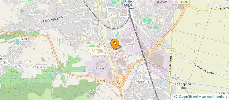 localisation de l'entreprise SCI HUMARUES  RIOM