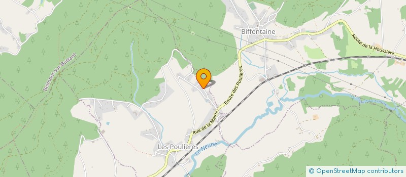 localisation de l'entreprise SCI HUMBERT - GREMILLET  LES POULIERES