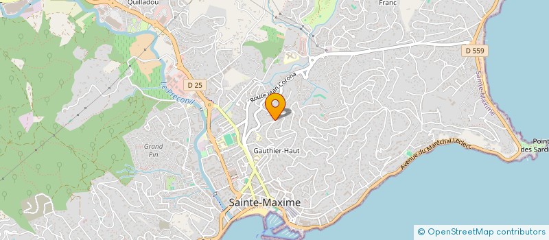 localisation de l'entreprise SCI HUMBLOT MARCK à SAINTE-MAXIME