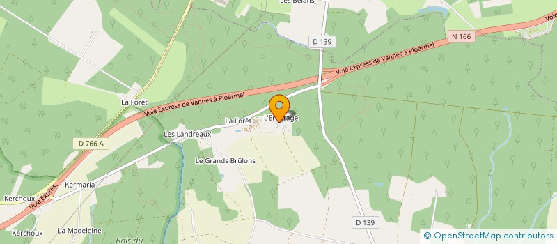 localisation de l'entreprise SCI HUMEAU - LE MENELEC  LE COURS