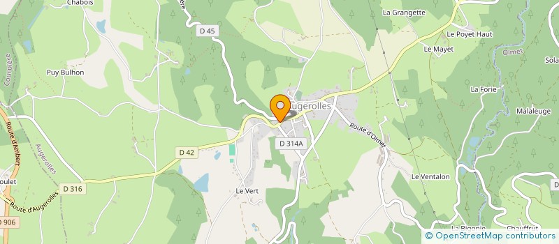 localisation de l'entreprise SCI HUMMEL  AUGEROLLES