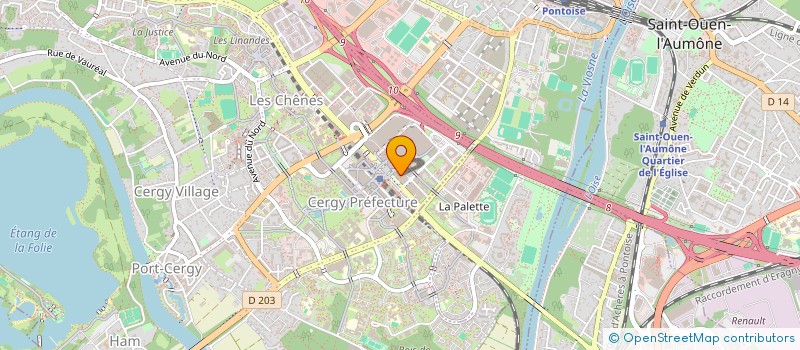 localisation de l'entreprise SCI HUMMINS RIGHTS  CERGY