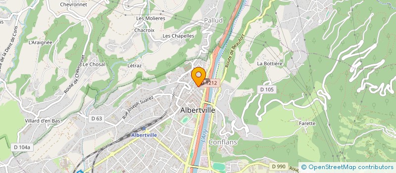 localisation de l'entreprise SCI HUMUR  ALBERTVILLE