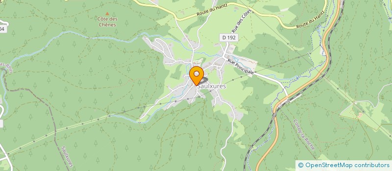 localisation de l'entreprise SCI HUMY  SAULXURES