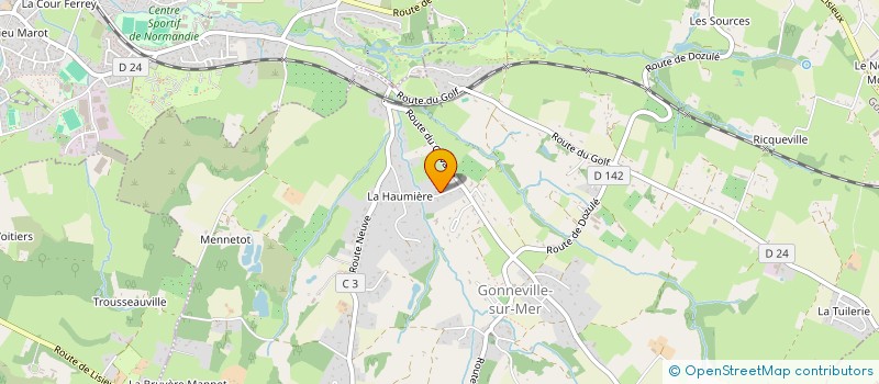 localisation de l'entreprise SCI HUMY  GONNEVILLE-SUR-MER