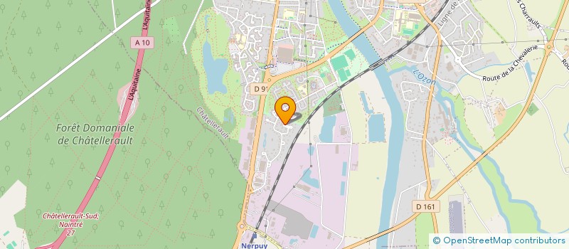 localisation de l'entreprise SCI HUNADIMM  CHATELLERAULT