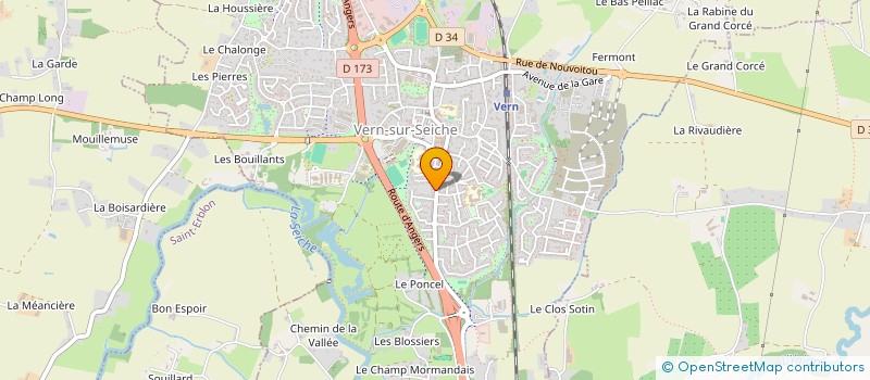 localisation de l'entreprise SCI HUNEAU  VERN-SUR-SEICHE