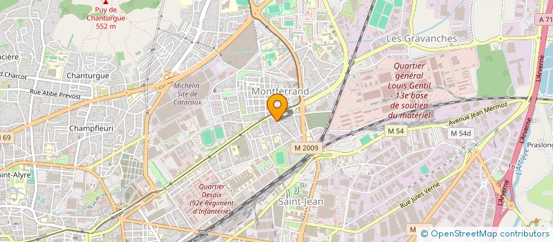 localisation de l'entreprise SCI HUNI IMMO  CLERMONT-FERRAND