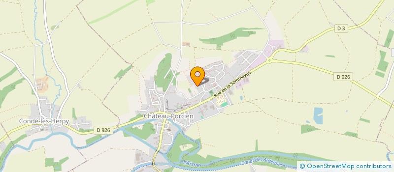 localisation de l'entreprise SCI HUNIE  CHATEAU-PORCIEN