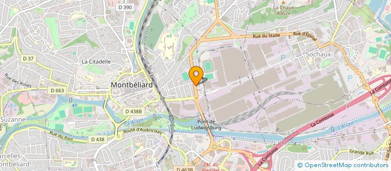 localisation de l'entreprise SCI HUNINGUE HABITAT  MONTBELIARD