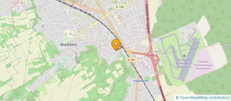 localisation de l'entreprise SCI HUNINGUE INVEST  RIXHEIM