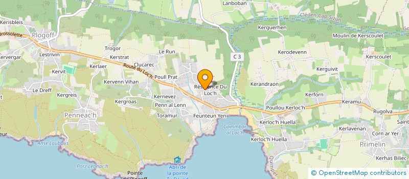 localisation de l'entreprise SCI HUNO  PLOGOFF