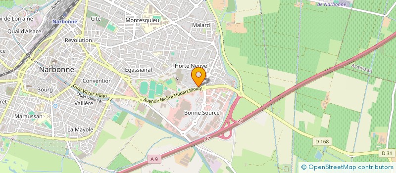 localisation de l'entreprise SCI HUNOGOAH  NARBONNE