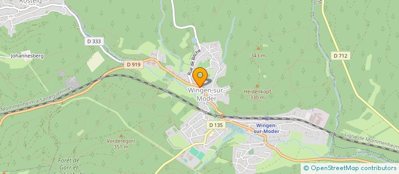 localisation de l'entreprise SCI HUNSINGER  WEISLINGEN