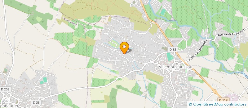 localisation de l'entreprise SCI HUPI à VILLEMOUSTAUSSOU