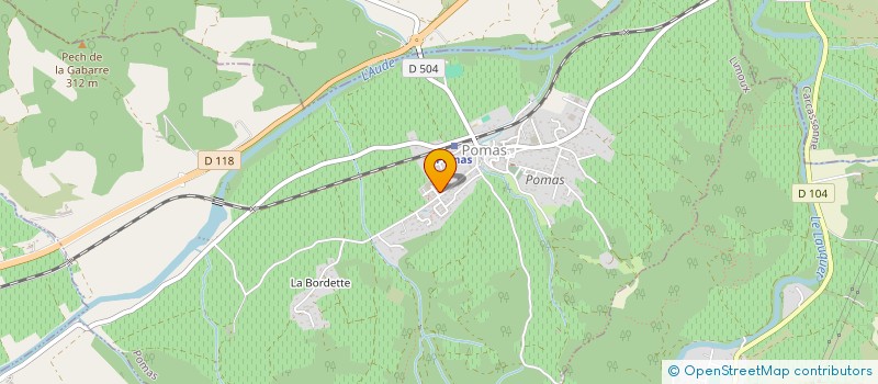 localisation de l'entreprise SCI HUR  POMAS