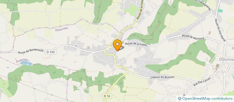 localisation de l'entreprise SCI HURAH  DOLOMIEU