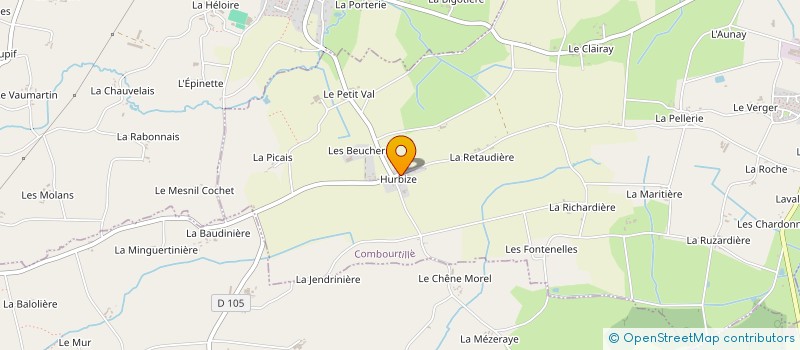 localisation de l'entreprise SCI HURBISE LES MACONS  COMBOURTILLE