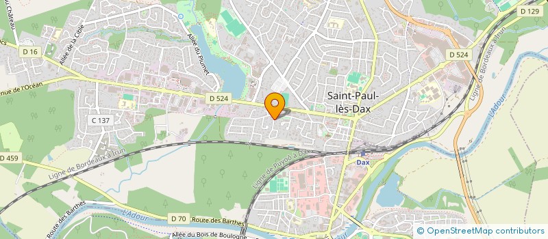 localisation de l'entreprise SCI HURE  SAINT-PAUL-LES-DAX