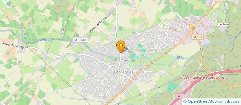 localisation de l'entreprise SCI HURIER  FABREGUES