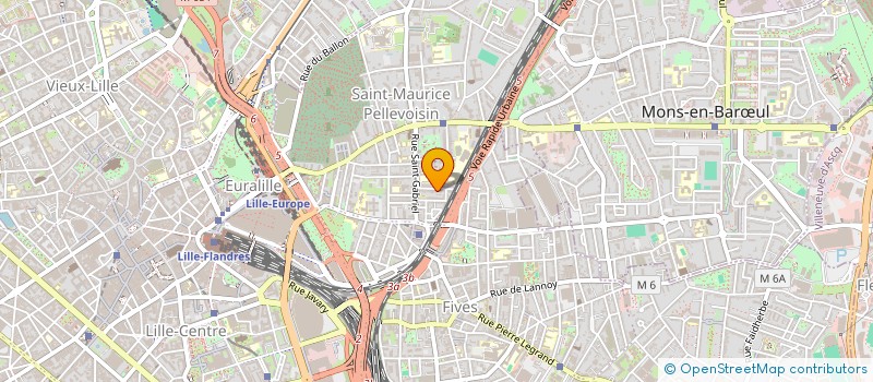 localisation de l'entreprise SCI HURLEVENT à LILLE
