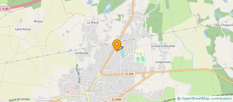 localisation de l'entreprise SCI HURLEVENT  LEZOUX