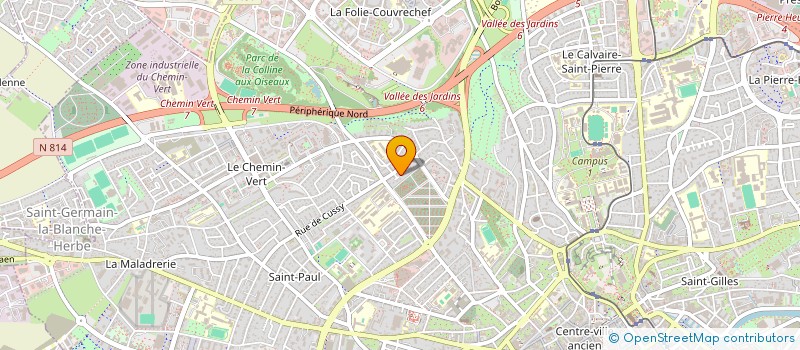 localisation de l'entreprise SCI HURLEVENT à CAEN