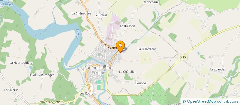 localisation de l'entreprise SCI HURO à PUTANGES-LE-LAC