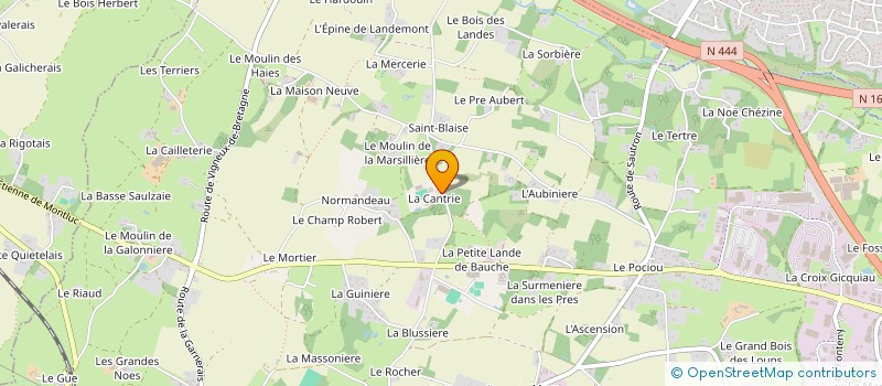 localisation de l'entreprise SCI HUROCELE à COUERON