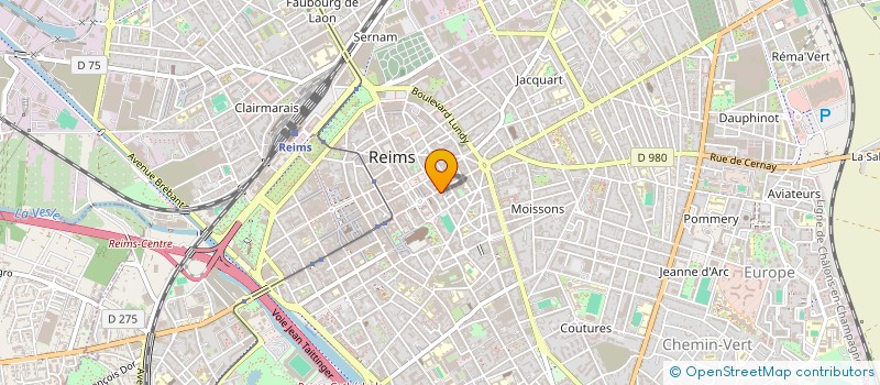 localisation de l'entreprise SCI HURON VERCOUTERE  REIMS